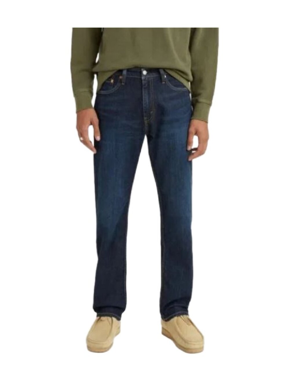 NWT Levi's Mens 505 Regular Fit Jeans Straight Leg Dark Wash 36x36